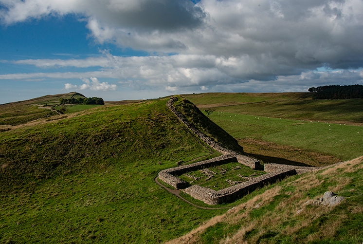 Sycamore Gap, Hadrian's Wall, Northumberland, England, UK